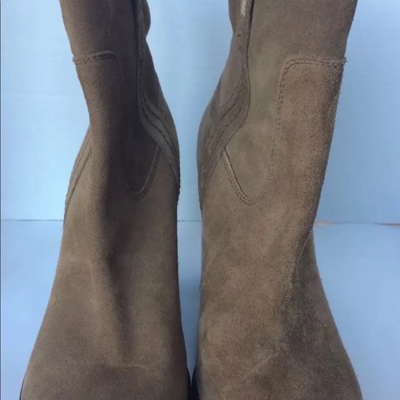 COPY - Kate Spade Baise Tobacco Brown Suede ankle boots with block heel 9.5 - Picture 8 of 16